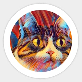 Bright-Eyed mycat, revolution for cats Sticker